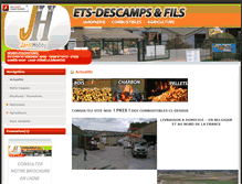 Tablet Screenshot of ets-descamps.be